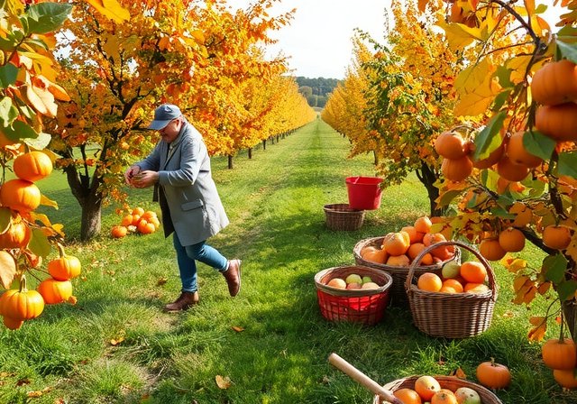 Autumn harvest of organic produce, highlighting farm-to-table Netherlands