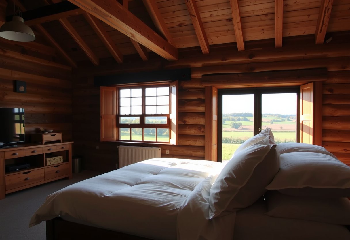 Historic farmhouse interior at Playbusid Farm